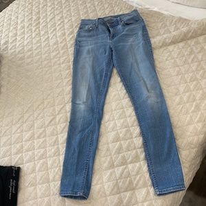 7For All Mankind; Ankle Gwenevere Skinny Jeans